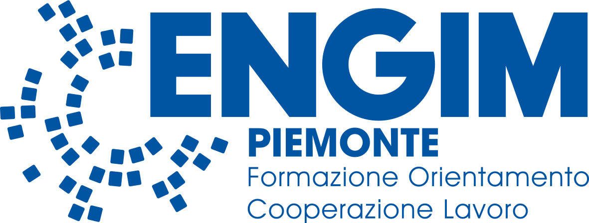 logo di ENGIM piemonte, consulente del progetto Storie Interrotte